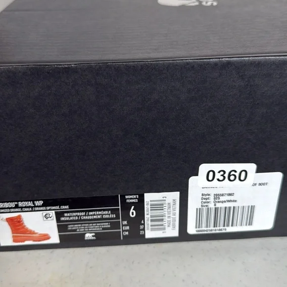 Sorel WOMEN'S CARIBOU ROYAL WATERPROOF BOOT Sz 6 - Picture 12 of 12